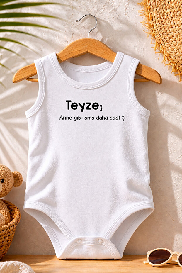 Auntie Themed Printed Baby Bodysuit 100% Cotton Bodysuit