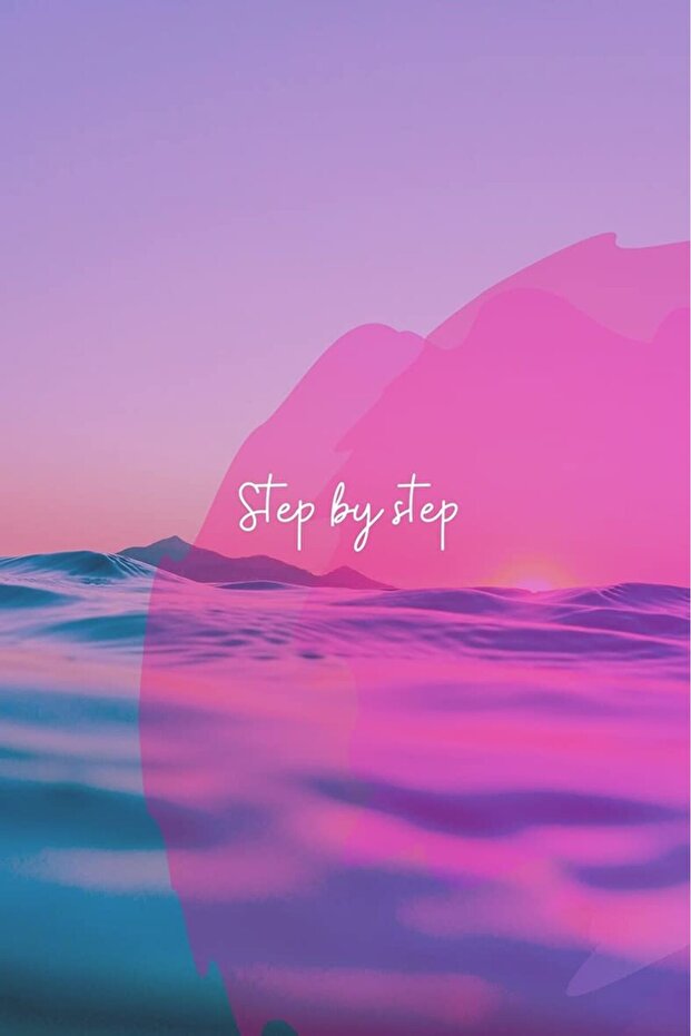 Alayra Clour Ocean Step by Step Life Changing Printed Quotes wall Posters for Home Decoration 5 MM