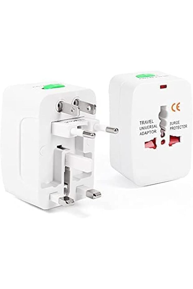 Worldwide Travel Adapter – Universal Power Converter for Asia, Europe, UK, AUS & USA | Compact, Reliable Multi-Region Plug for Global Adventures