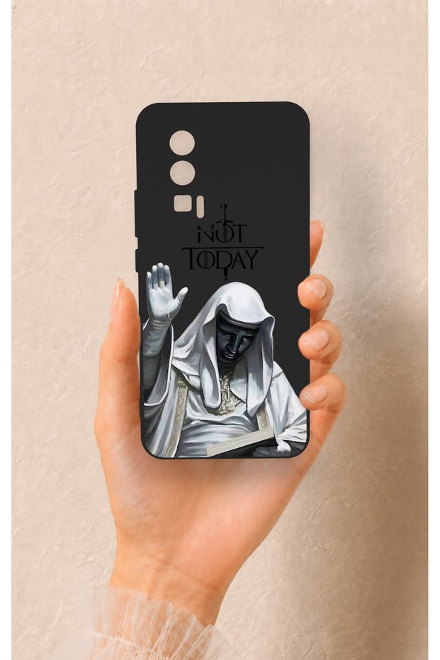 Poco F5 Pro Compatible Not Today Patterned Silicone Case