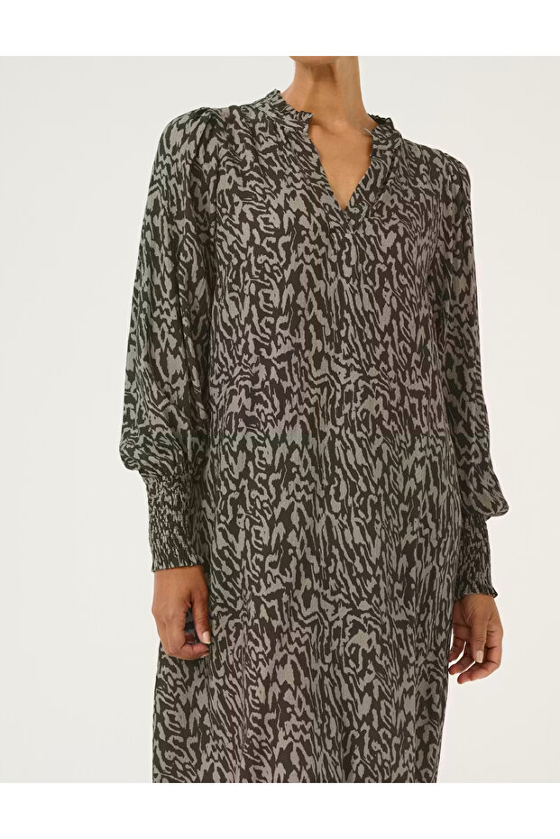 Rochie scurta, Negru/Gri - 2