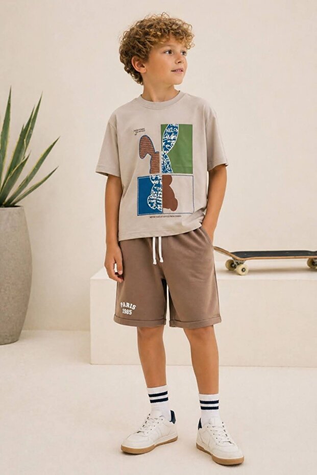 5-14 Years Liam Frost Boy's Suit-Latte