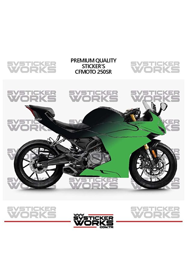 ملصق طلاء CFMOTO 250SR ثنائي اللون، طقم جاهز لطلاء المحرك، عالي الجودة