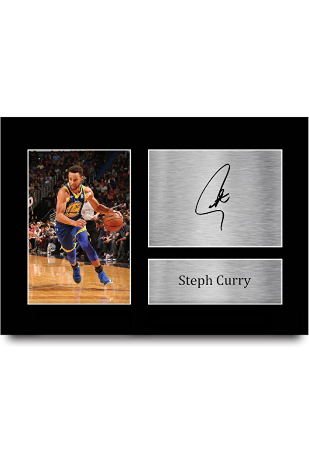 Stephen Steph Curry Gift Signed A4 Printed Autograph Golden State Warriors Gifts Photo Display