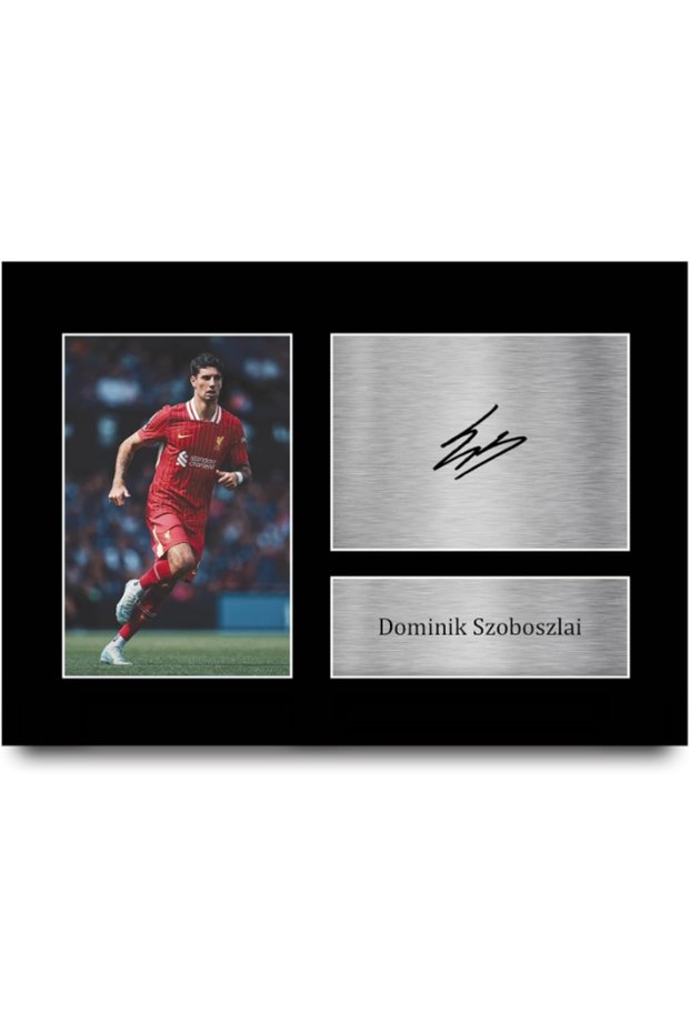 A4 Dominik Szoboszlai Liverpool Gifts Printed Signed Autograph Picture for Football Fans and Supporters - A4