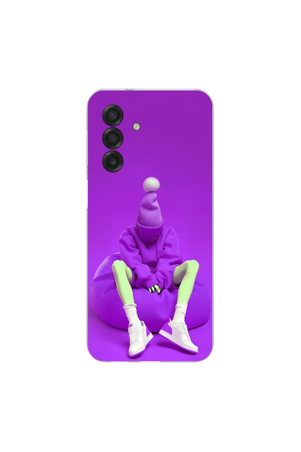 Samsung Galaxy A26 Compatible No Face 6 Design Transparent Case