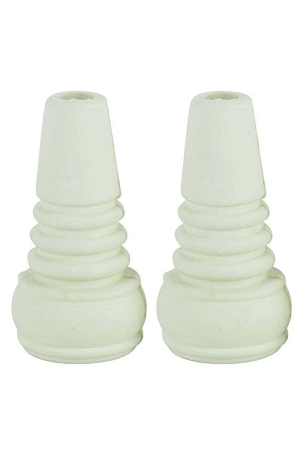 2-Piece Rubber Swirls Set White