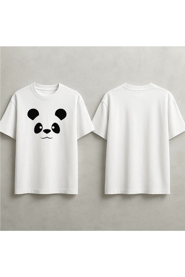Panda Printed Oversized T-Shirt