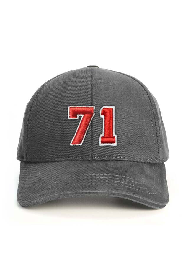 Number 71 (Embossed) Baseball Cap - 1