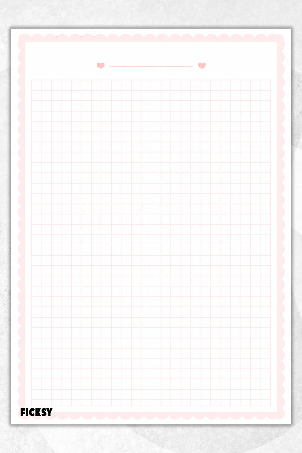 A4 Notepad Checkered Notebook - 50 Sheets - Memopad - Notepad - Notepad - Note Paper - 1