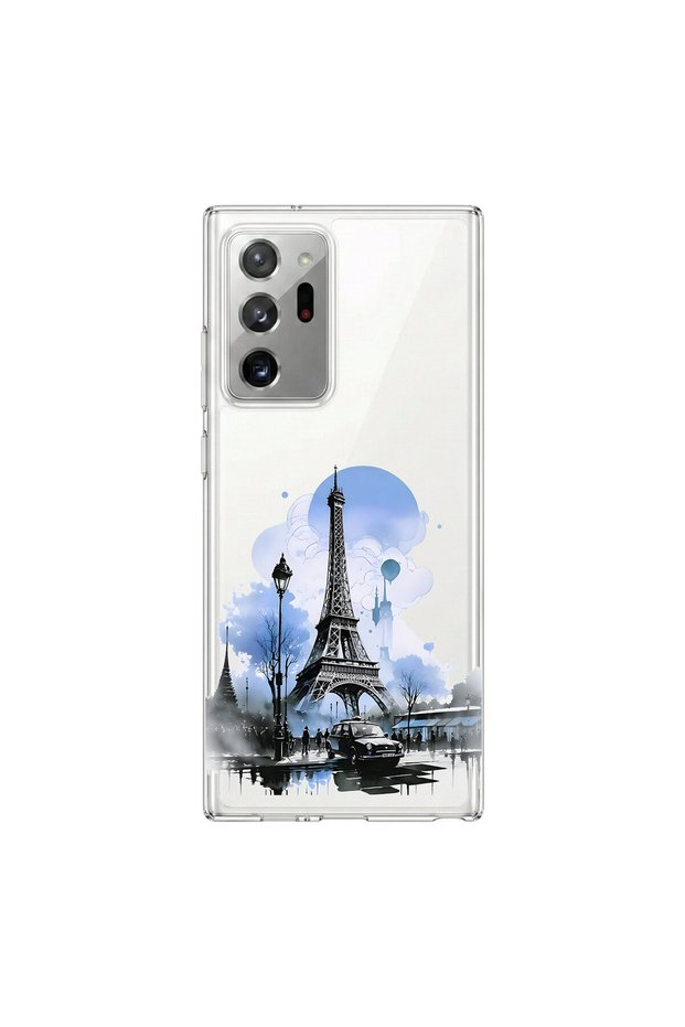 Samsung Galaxy Note 20 Ultra Compatible Paris 2 Design Transparent Case