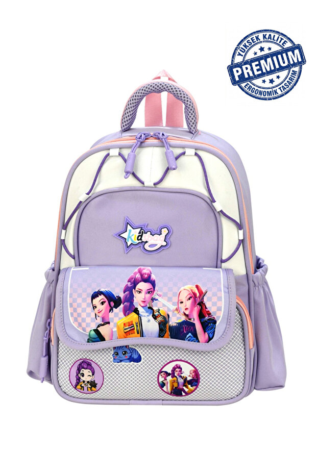 Ultra-Luxury Girls' Backpack with Back Support, Water-Resistant Premium Nursery, Kindergarten Backpack Korean Style