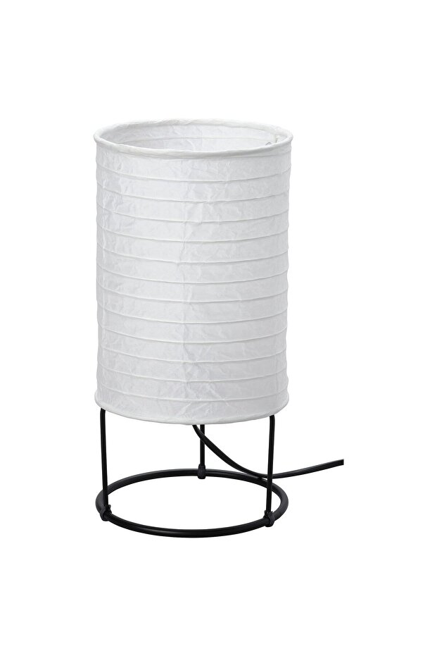 STRANDAD Table lamp, white/black, 29 cm