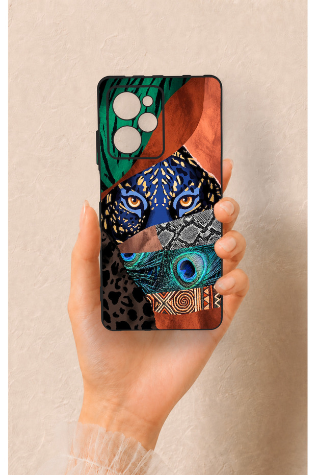 Poco X5 Pro Compatible Amazon Tiger Pattern Silicone Case