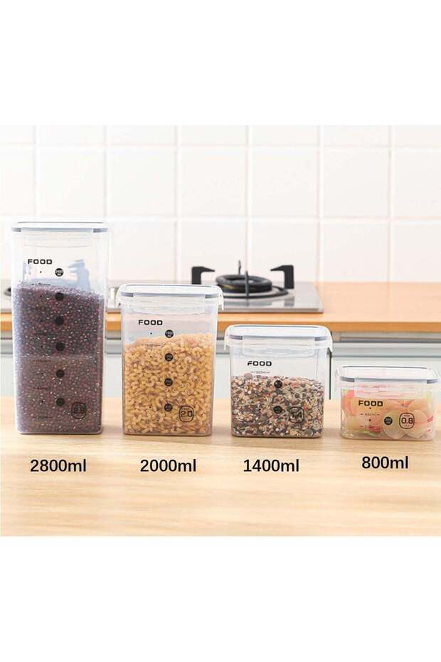 Good Quality Food Storage Container Set!1X800ml, 1X1400ml, 1X2000ml, 1X2800ml