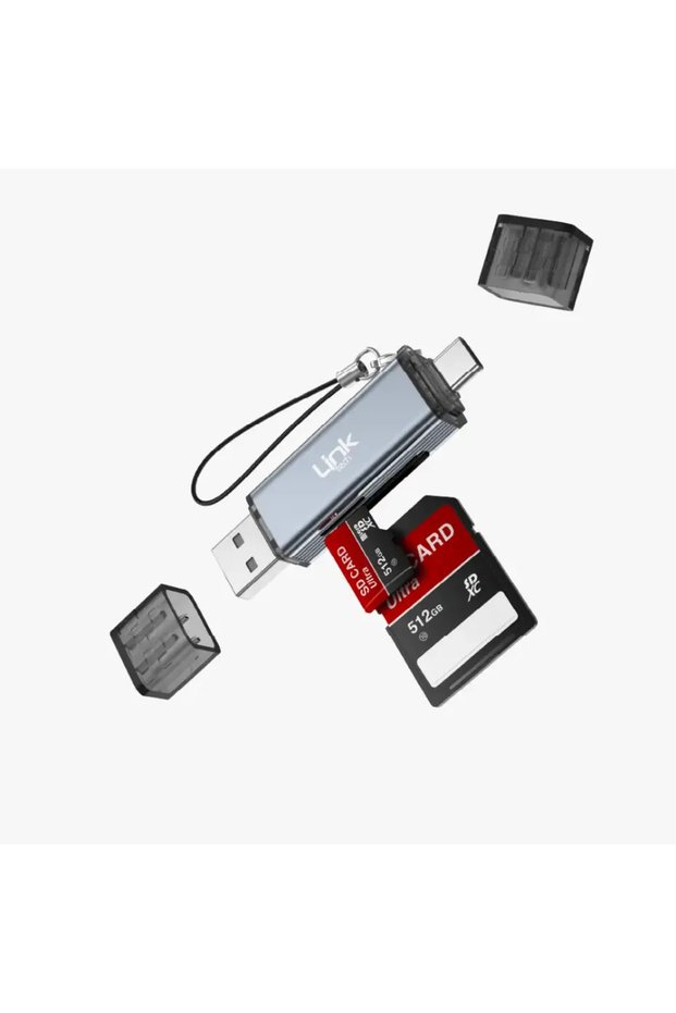 A207 USB-A / USB-C 2 in 1 SD/TF Card Reader