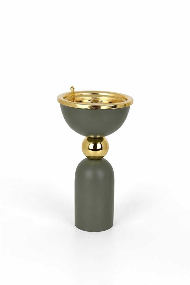 Incense Bakhoor Oud Burner Metal Arabic Mabkhara Traditional Charcoal Burner For Home Office Ramadan Decor