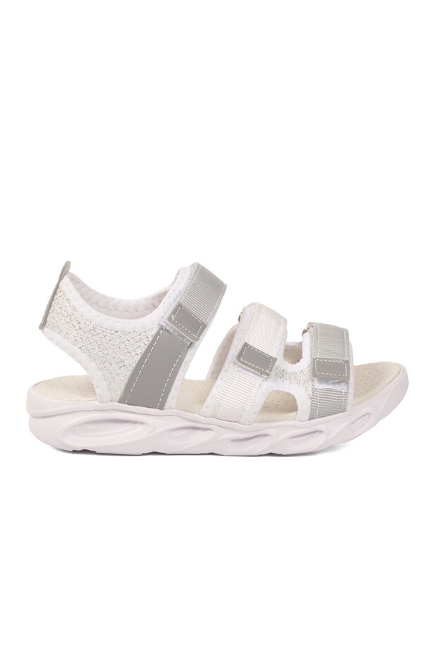 White Velcro Orthopedic Boys' Sandals 26A44 F