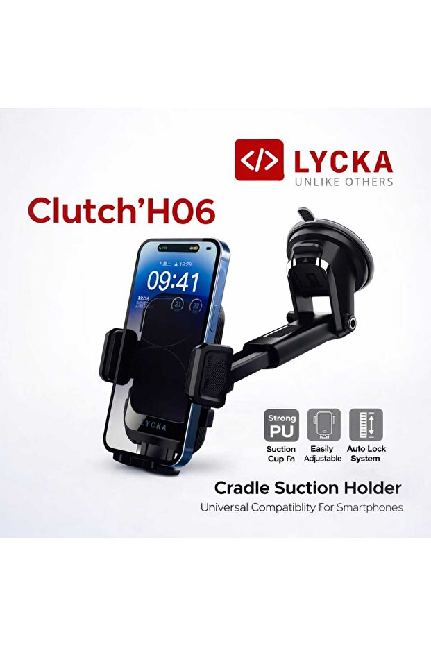 Clutch H06 Car Phone Holder Adjustable Suction Mount