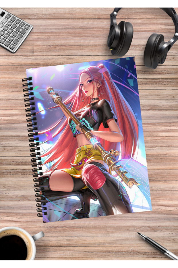 Kpop Demon Hunters Anime Spiral Notebook A5 (50 Sheets)