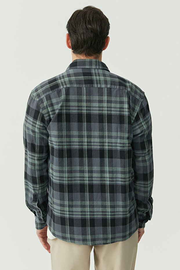 Regular Patterned Shirt - 4