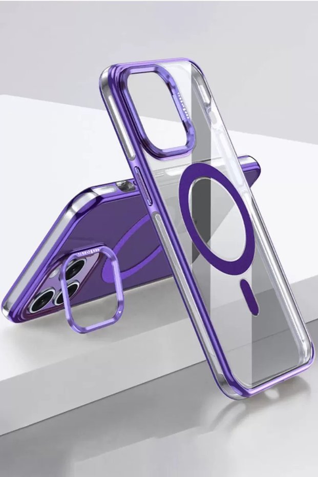 غطاء Joko Apple iPhone 14 Pro المتوافق مع تقنية Drop Magsafe - أرجواني غامق