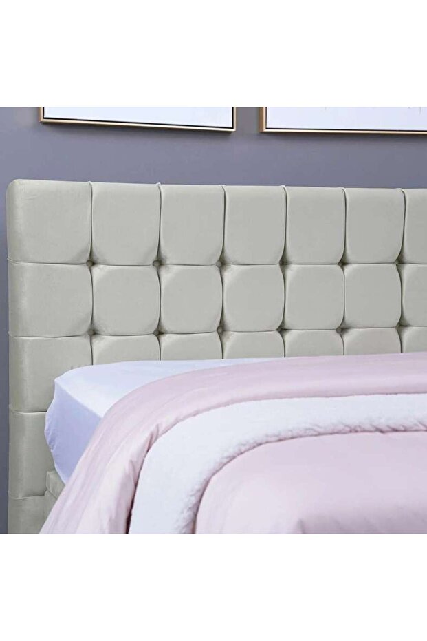 VISTA HEADBOARD VELVET WHITE L-150 : H-125 CM