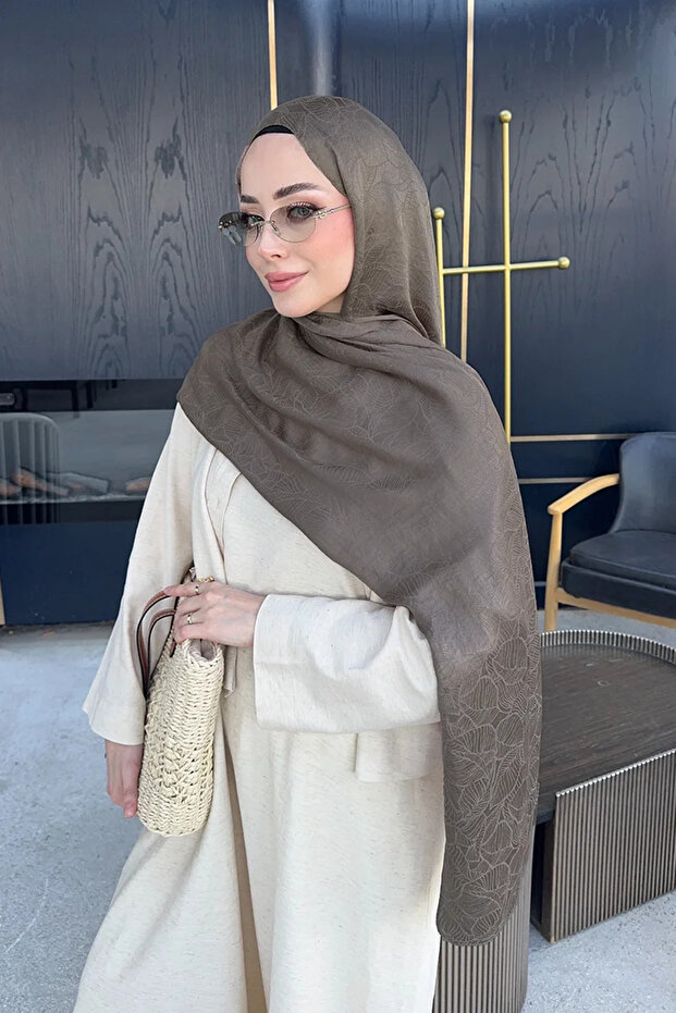 شال جاكار متوهج ممتاز - مينك