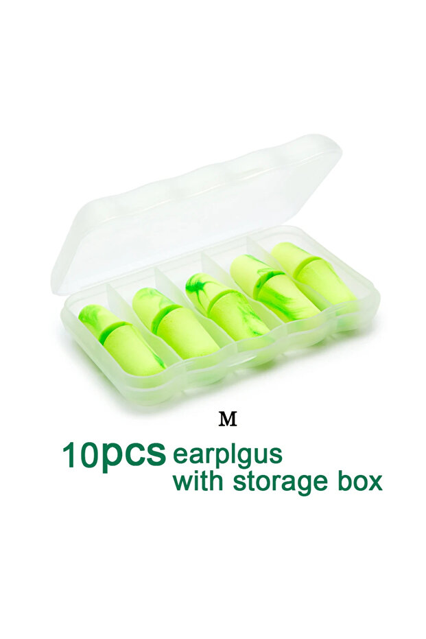 10pcs M S/M/L Soundproof Sleeping Ear Plugs Earplugs For Sleeping Special Mute Soft Slow Rebound St