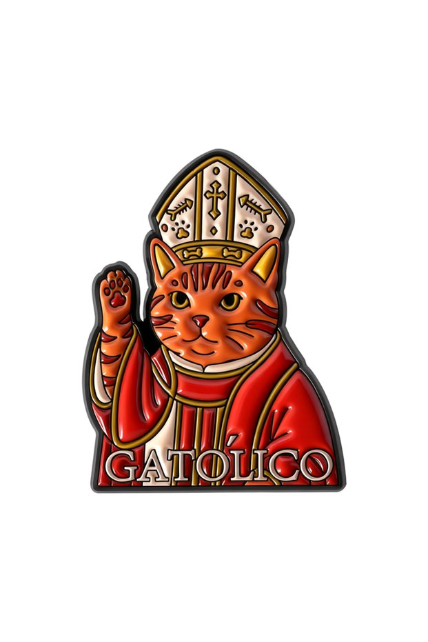Style 2 Cute Animal Series Enamel Pins Catholic Cat Dogs Sheep Wizard Frog Mental Health Brooches La