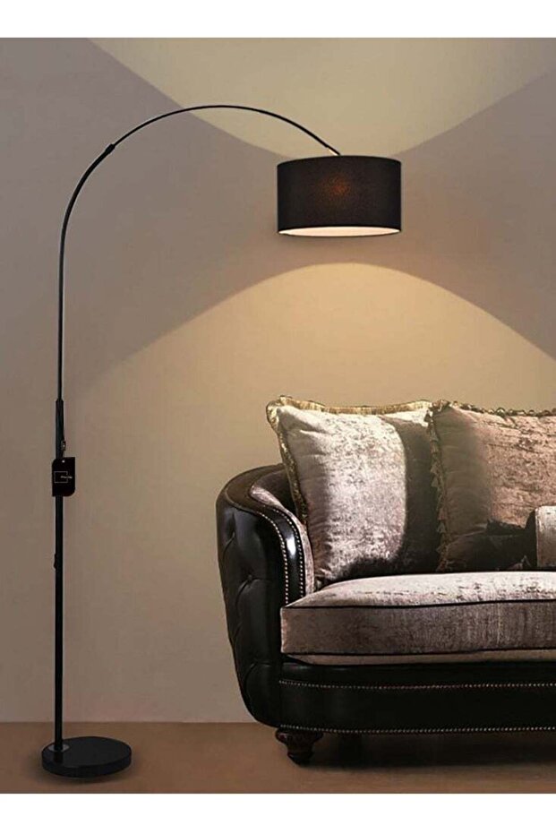 Nordic Simple Eye Protection Vertical Light Combination Warm Light 110-240V Black 26x70x185cm