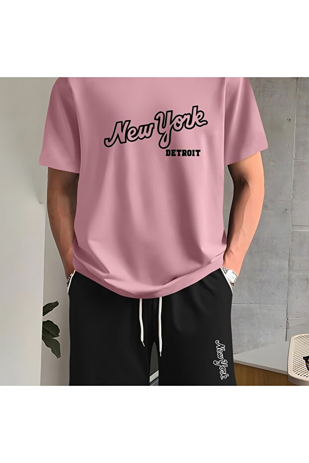 Unisex Oversize Shorts Set Short Sleeve T-Shirt Comfortable Fit Summer Casual Sports