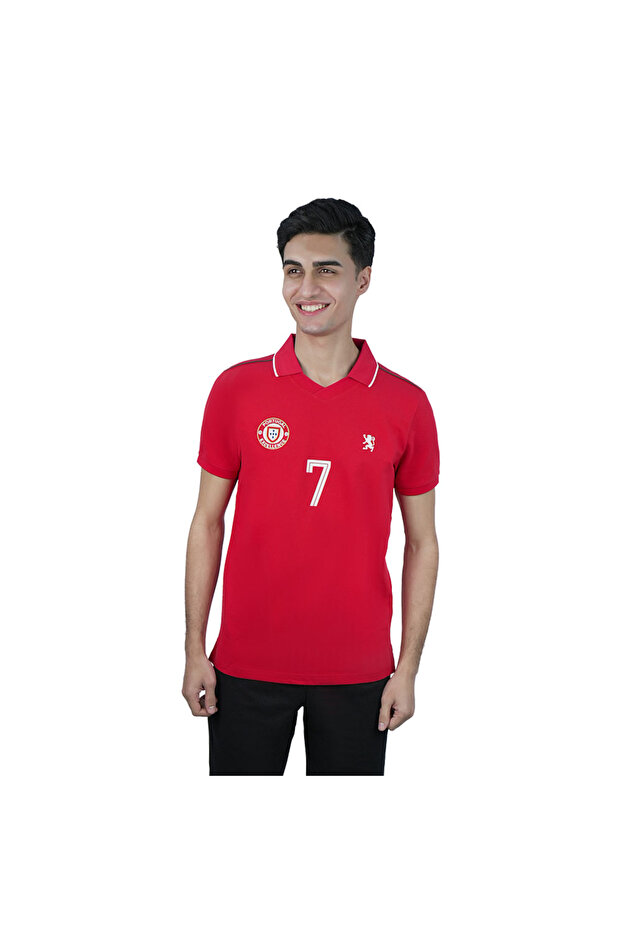 Men Slim World Cup Cotton Stretch Polo
