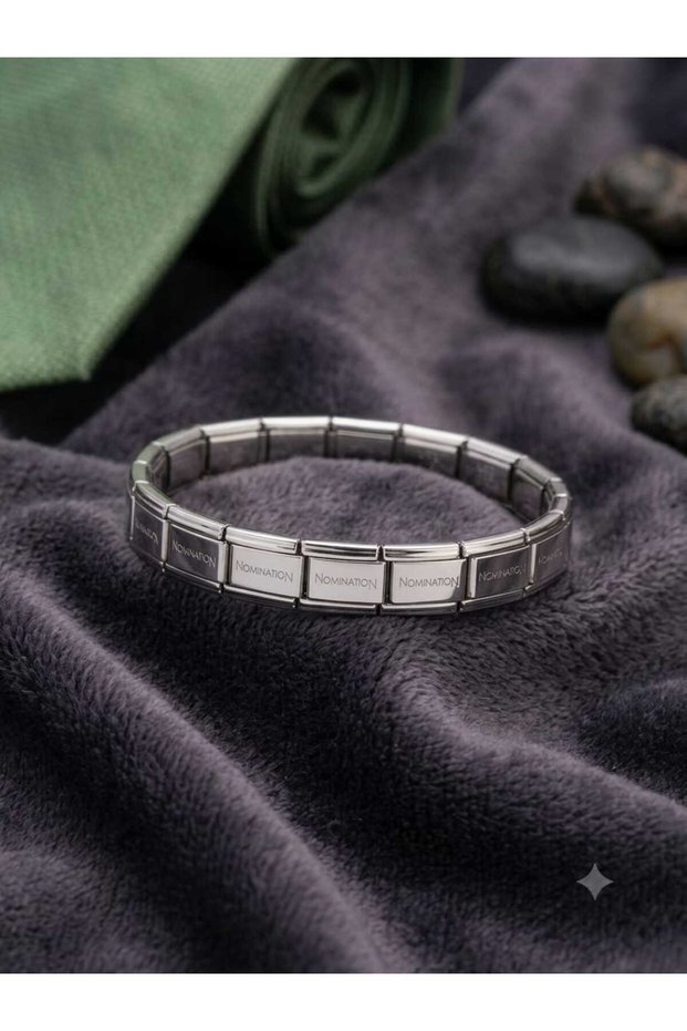 Italian Charm Silver Color Steel Bracelet