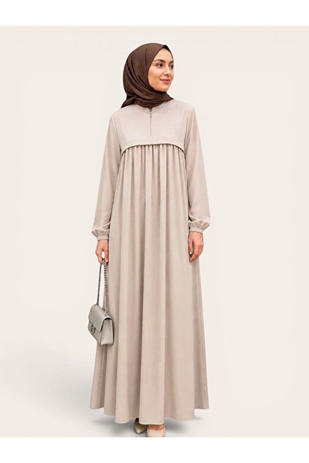 Medina Silk Dress with Zipper