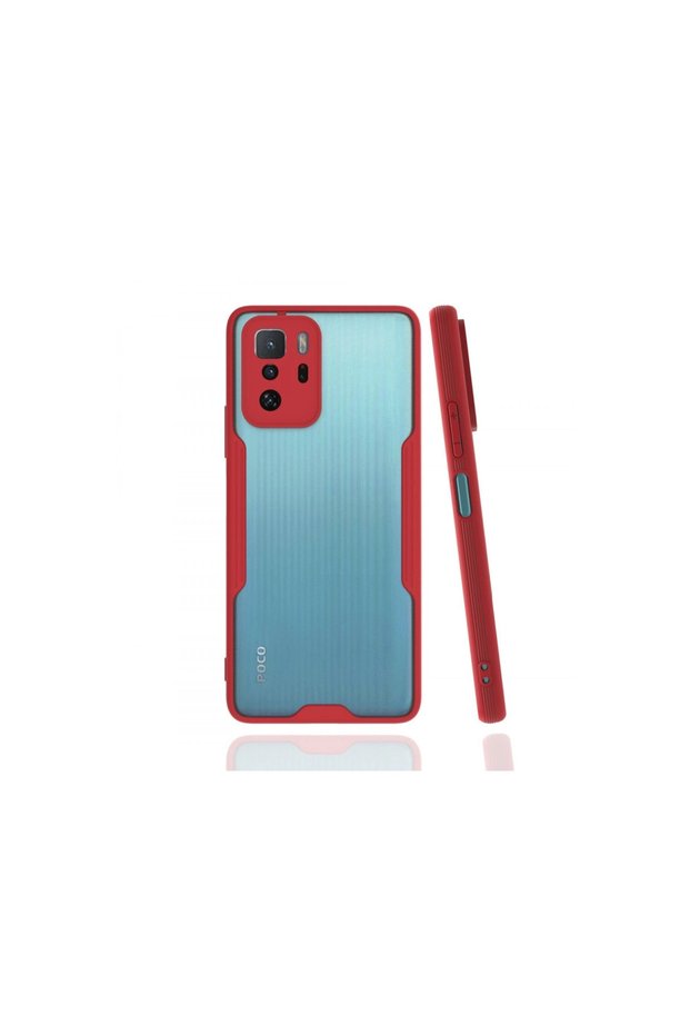 حافظة هاتف Xiaomi Poco X3 GT من السيليكون البلاتيني - أحمر