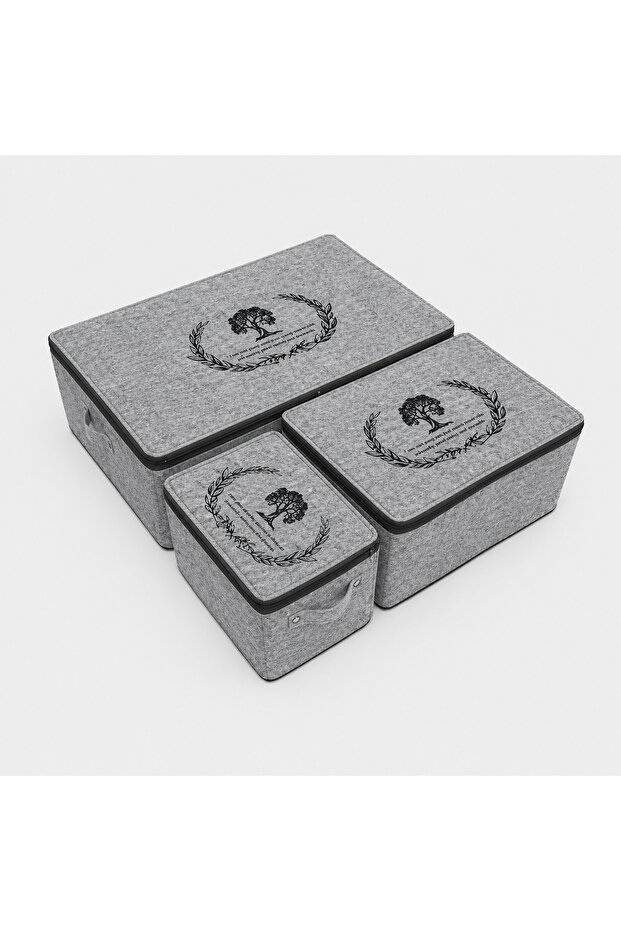 Underbed Felt Chest Set of 3 (Mini, Maxi, Mega)