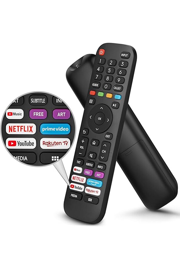 Universal Remote Control for Hisense Smart TV, Replacement Remote for all Hisense LED LCD Smart TVs ERF2G60H EN2A27 EN2BK27S