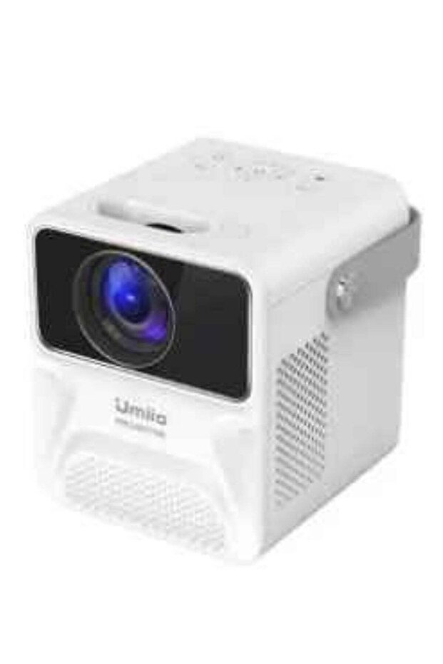 Smart Android 700ANSI Lumens Auto Focus And Auto Keystone 1080P 4K Android 9.0 TV Download Apps Bluetooth WiFi Portable Home Theater Video Projector BBQ7 White