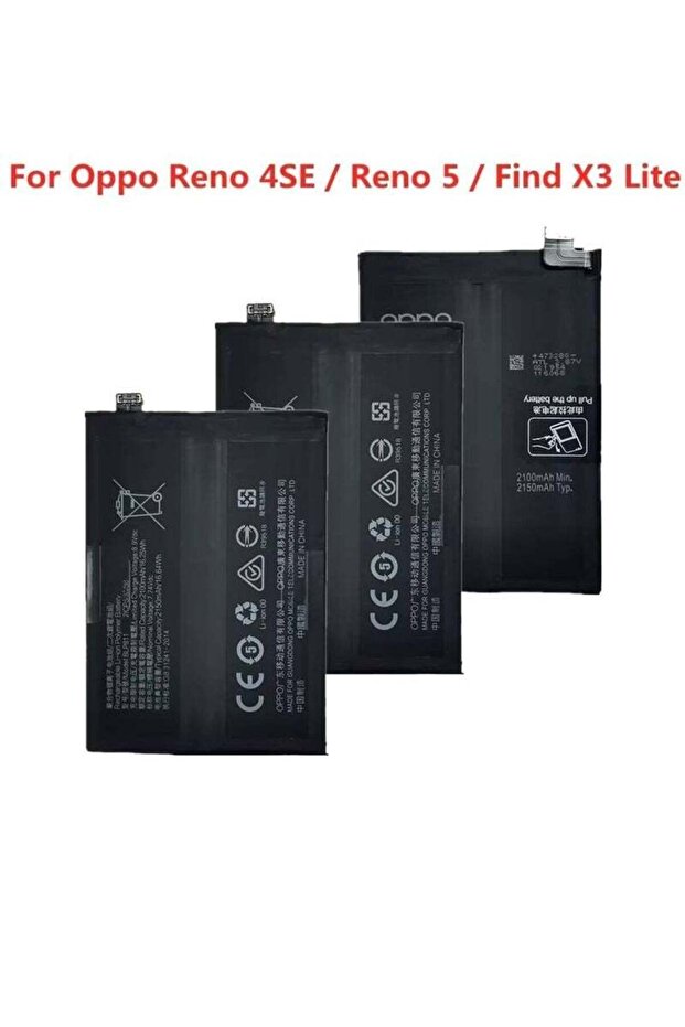 High-Quality Original Replacement Battery for Oppo 4SE / Reno 5 / Find X3 Lite - Black