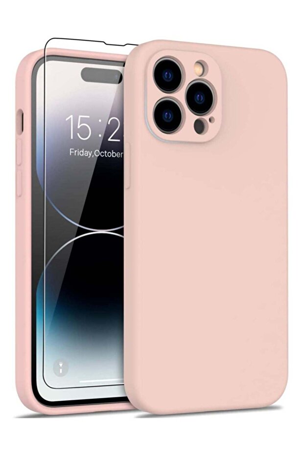 iPhone 14 Pro Max Case with Screen Protector, Enhance Camera Protection, Soft Flexible Silicone Gel Rubber