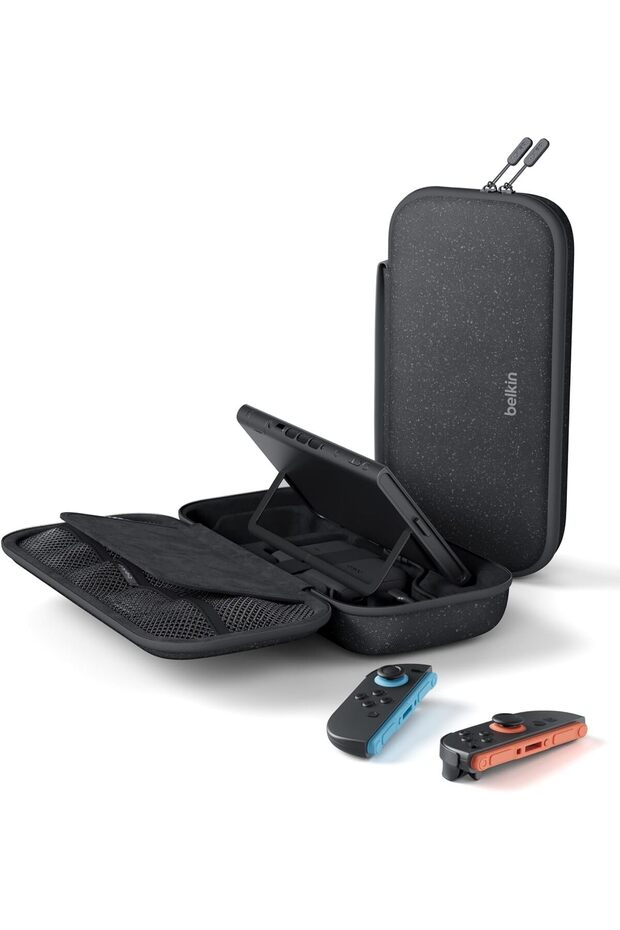 Gaming Nintendo Switch 2 Charger Case with Removable 10,000mAh Power Bank - Charcoal