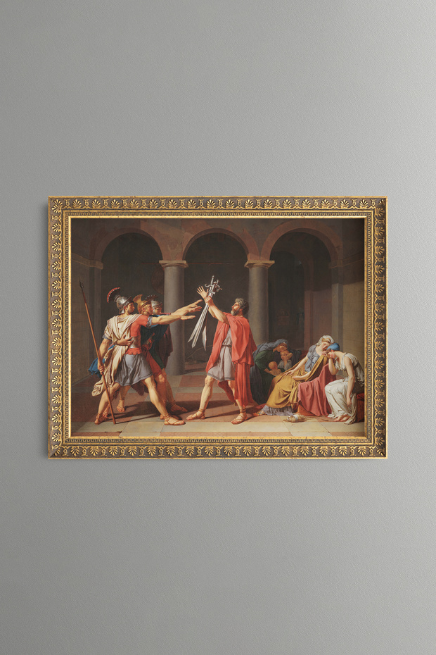 Horas Brothers' Oath - Vintage Patterned Painting - Fine Model