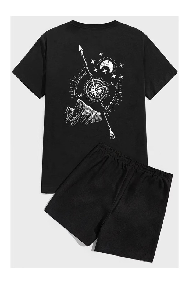 Unisex Oversize Shorts Set Short Sleeve T-Shirt Comfortable Fit Summer Casual Sports