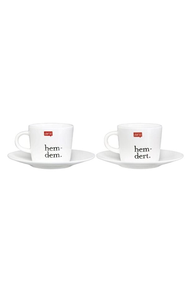 Hemdem Hemdert Porcelain Cup Set of 2, Cup