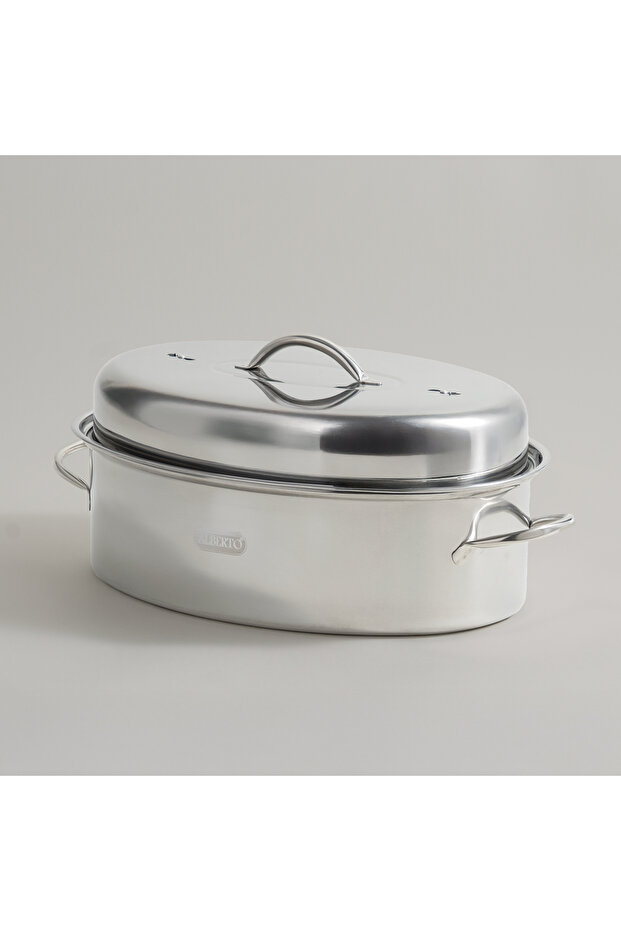 stainless steel roasting pan with rack 42*30.5*12.5cm