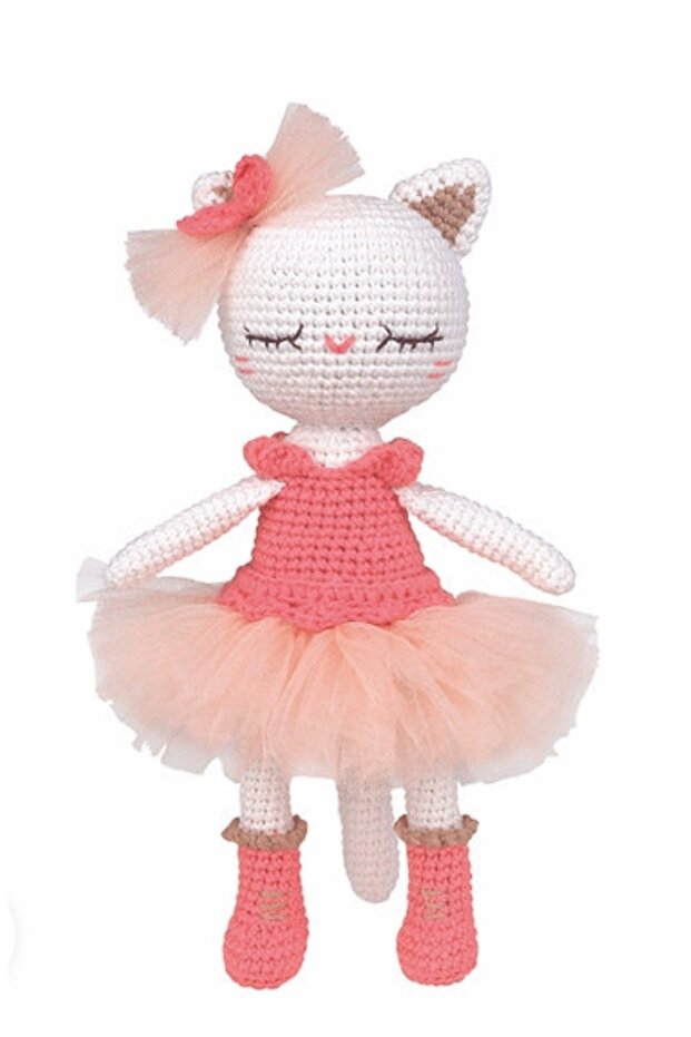 Amigurumi Kit – Lulu the Kitten Finished Size 22 cm