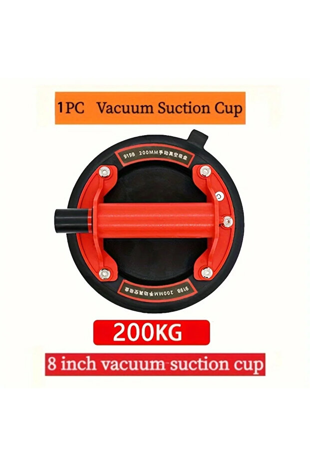 NEW Red 1PCS New 2024 Vacuum Suction Cup 200kg Load Capacity Heavy Duty Vacuum Machine for 8 Inch Li