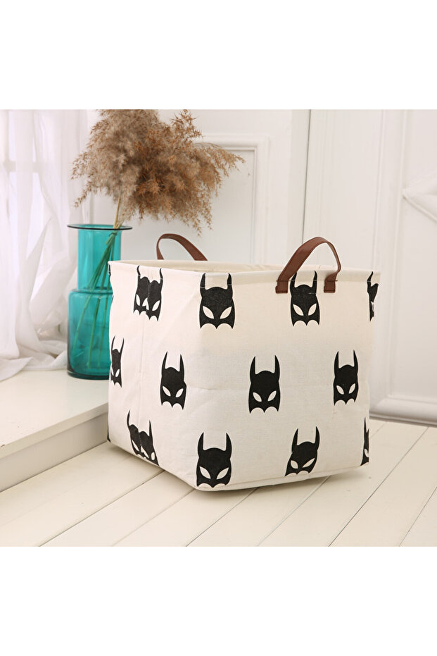 BAT Organizer Bag Cotton and Linen Dirty Clothes Laundry Basket Foldable Laundry Basket Storage Hous