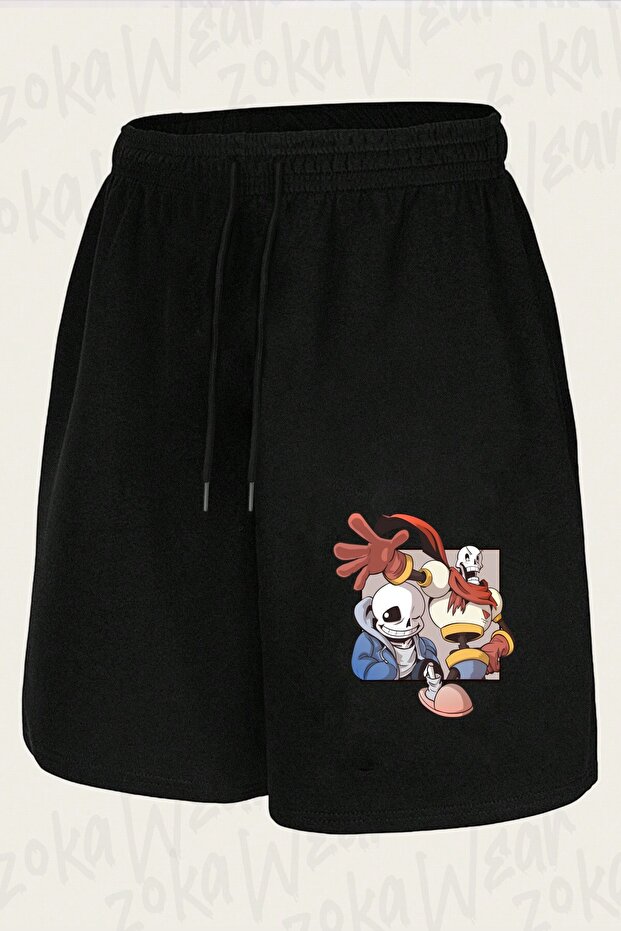 شورت مطبوع بتصميم Undertale Sans v26 للجنسين
